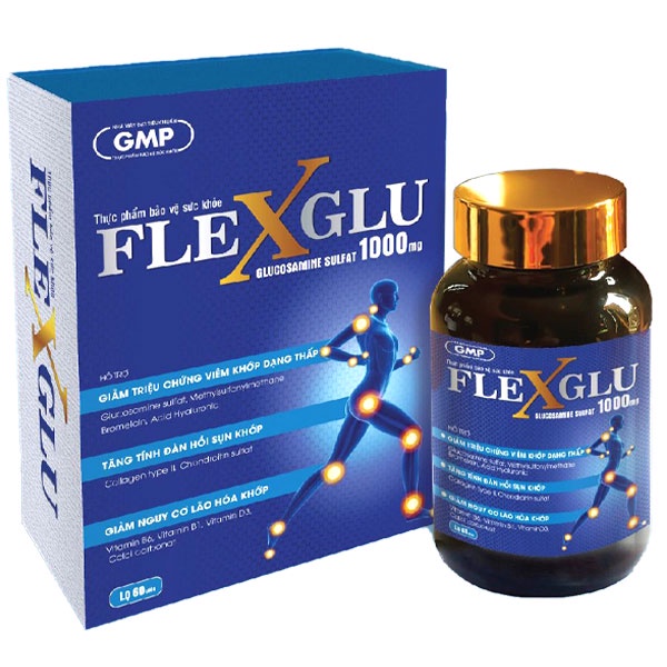 Flexglu, hỗ trợ giảm nguy cơ lão hóa khớp, thoái hóa khớp