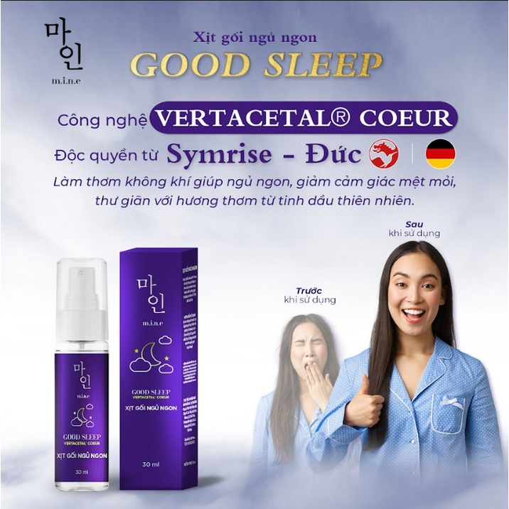 Xịt gối ngủ ngon Mine Good Sleep
