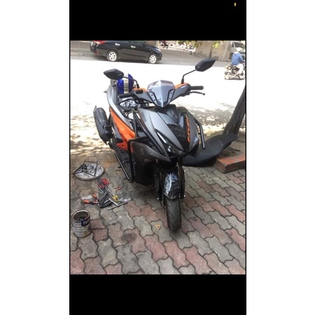 Bảo vệ khung sườn xe máy NVX lắp xe hàng chuẩn Indo đồ độ xe Đồ chơi xe máy Quân Vĩnh Tuy