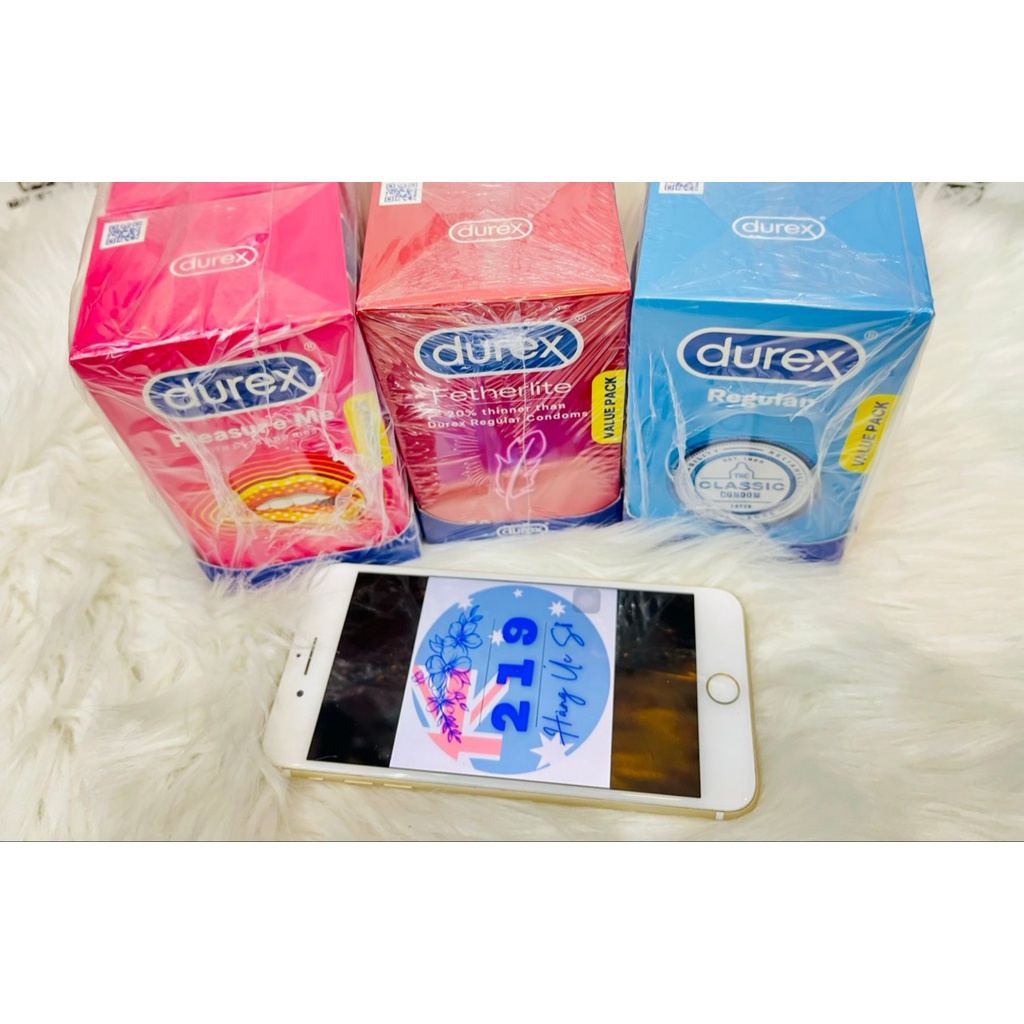 Bao Cao Su Durex Regular size 56mm hộp 30 bao