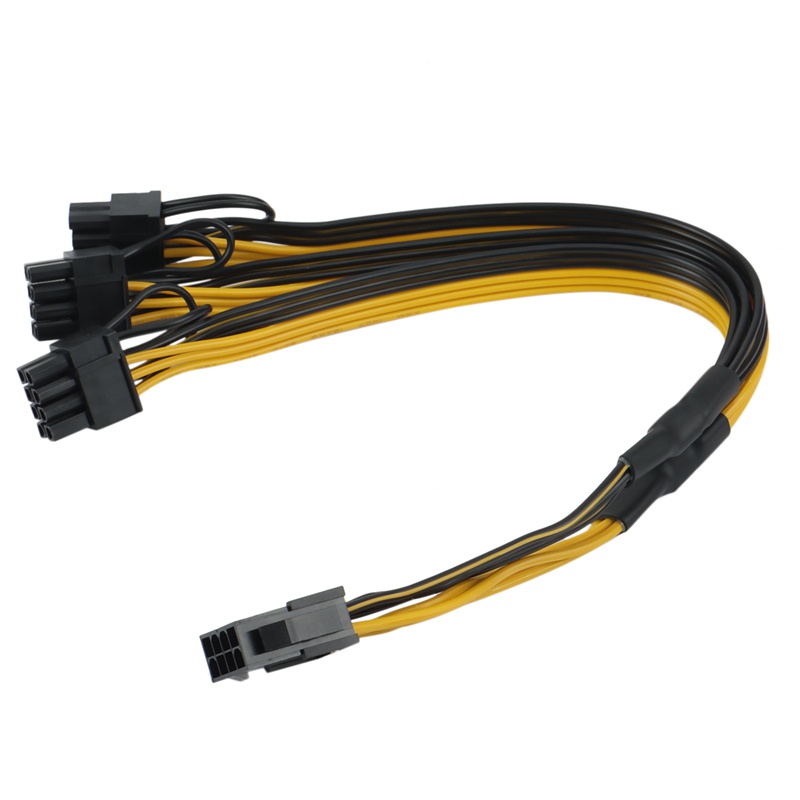 Cáp Chuyển Đổi Nguồn Từ ATX 12V CPU 8 Pin Sang 3X 8Pin (6+2) Pin PCI-E Male Thẻ