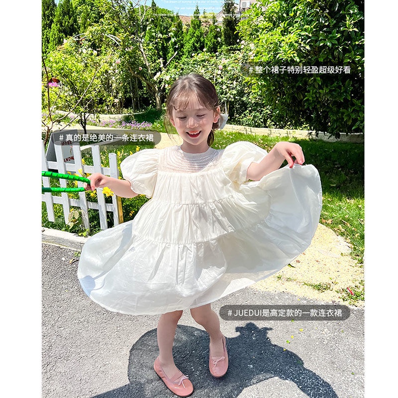 Đầm Công Chúa Mùa Hè Mỏng Cao Cấp Hợp Thời Trang Cho Bé Gái