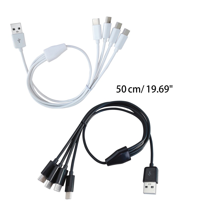 Dây Cáp Sạc USB Loại C Đa Năng 4 Trong 1 Cho Điện Thoại / Máy Tính Bảng