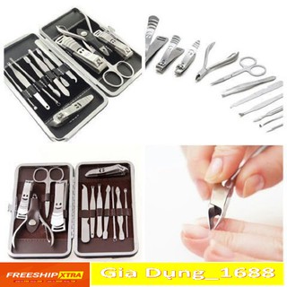 Bộ cắt móng tay💚cam kết chuẩn💚bấm móng tay 10 món-dụng cụ làm móng đa năng