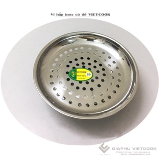 VỈ HẤP INOX CÓ ĐẾ VIETCOOK