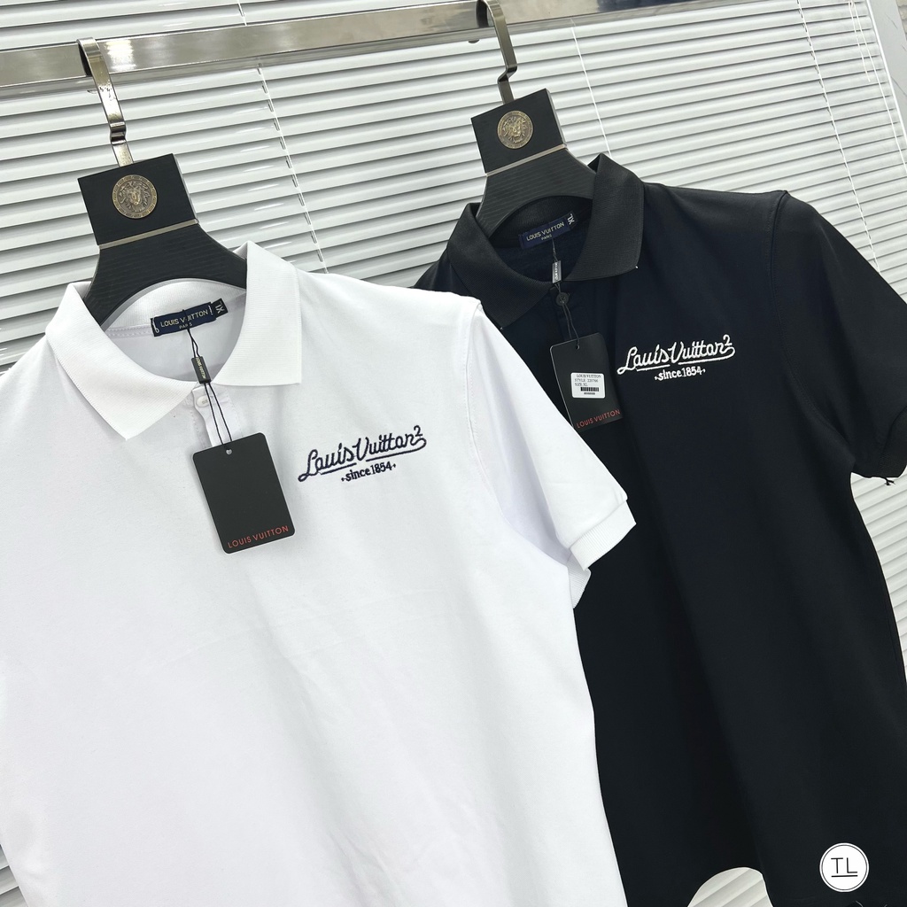 Áo thun polo nam LOUIS VUITON cổ bẻ ngắn tay,áo phông chất cotton dày dặn (ảnh thật)