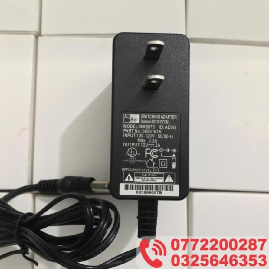 Nguồn 12V-2A - Hàng xuất Mỹ dùng cho camera, đầu ghi, hdd box ...