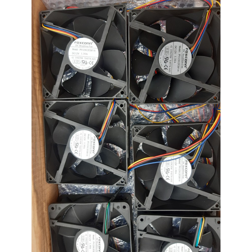 Quạt làm mát 12cm chạy điện 12v 1.3a