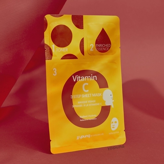 Mặt Nạ Giấy 3 Bước Dưỡng JJ Young Vitamin C 3-Step Sheet Mask