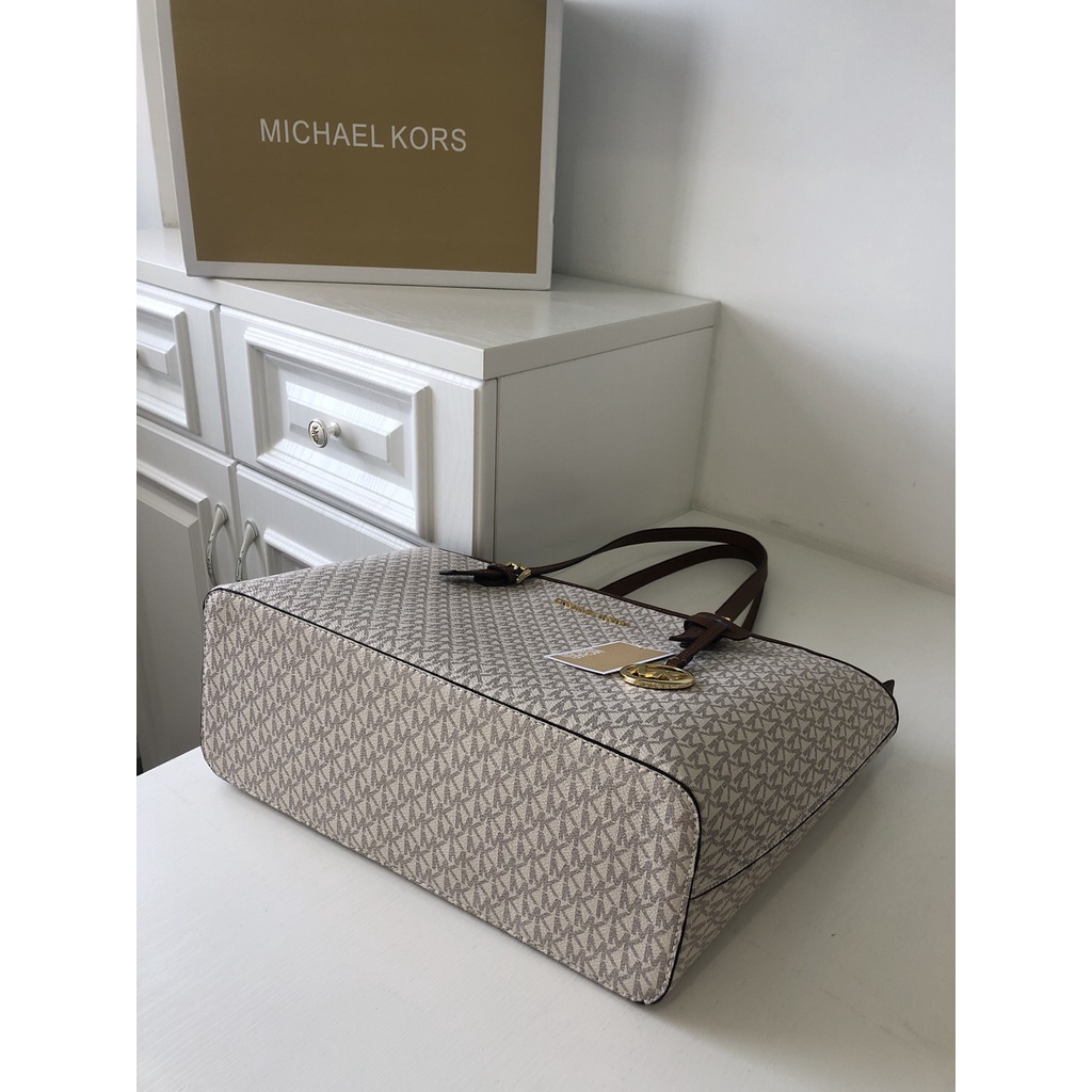 Michael Kors Michael Kors Cộng Với Kích Thước in Túi Mua Sắm M.k Tote Túi Xách Nữ Zipper Tote Túi Xách Nữ Túi Vai Đơn Cô