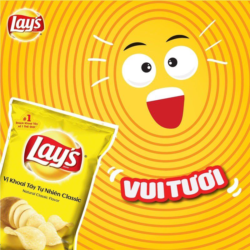 [COMBO 5 BỊCH] BÁNH LAYS - 63GR /ĐỦ VỊ