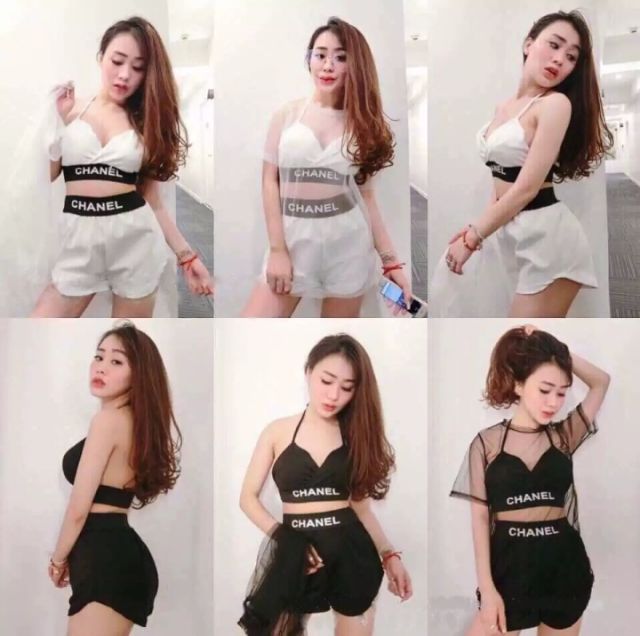 Bộ Đồ Bikini Đi Biển 3 Mảnh Kèm Áo Lưới | BigBuy360 - bigbuy360.vn