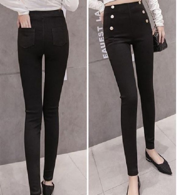 Quần Tregging 6 đinh Cạp Cao Tôn dáng