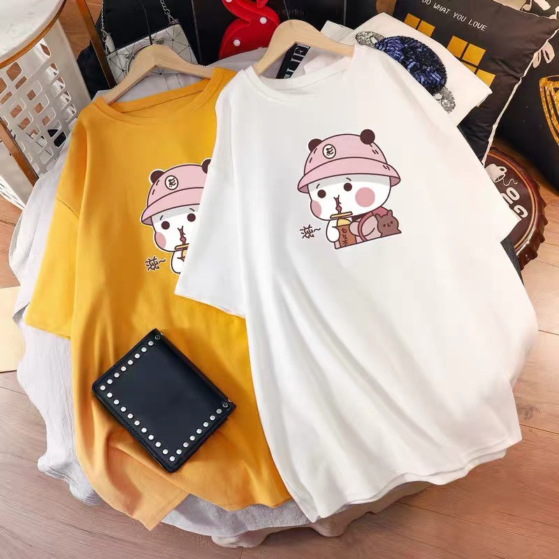 Áo thun tay lỡ form rộng unisex oversize, áo phông nam nữ đẹp ulzzang GẤU TRÚC ANHStore A03