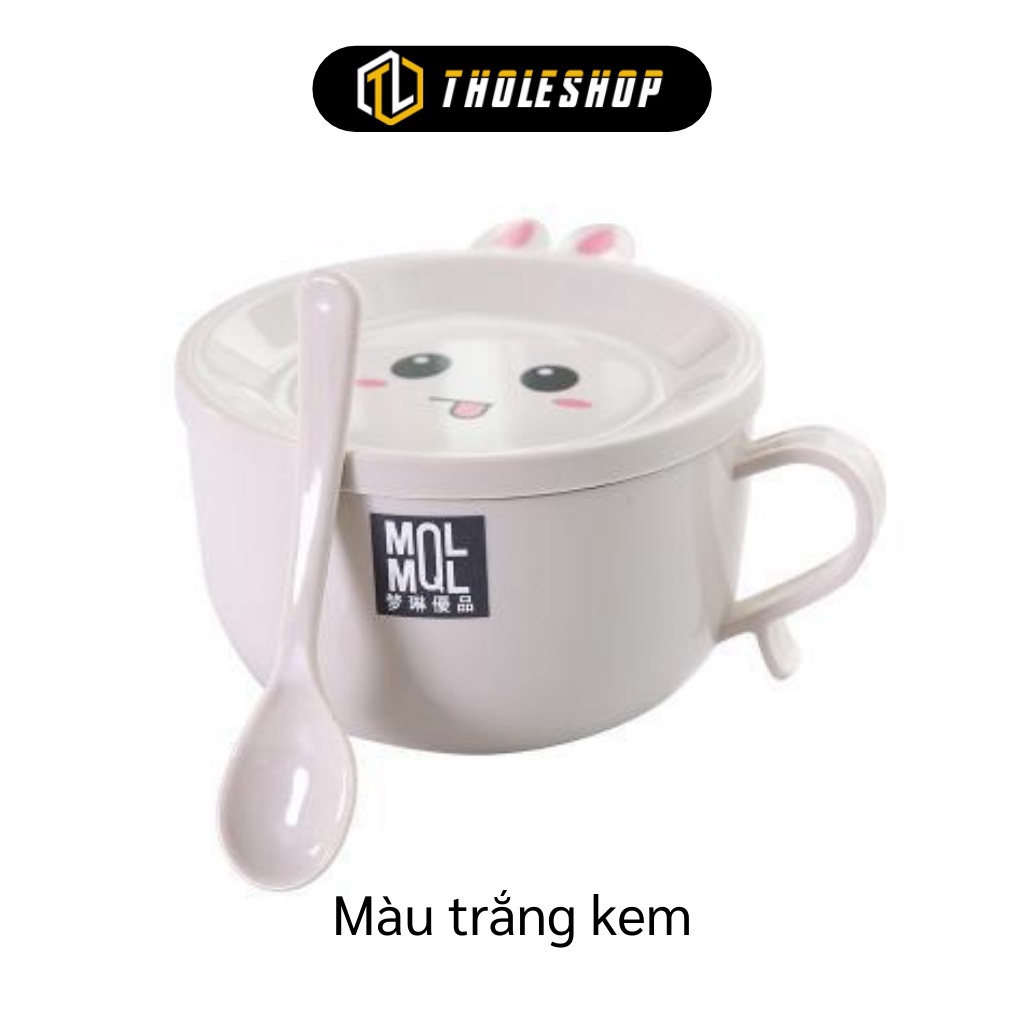 [SGD] Ca Ăn Mì - Tô Ăn Mì MQL Có Nắp Kèm Muỗng Siêu Tiện Lợi, Chống Vỡ, Chịu Nhiệt 6865