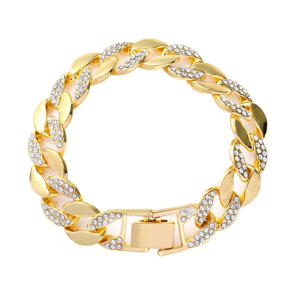 Lắc Tay Xích Nữ Bản Lớn Đính Đá L912 Namoo Jewelry