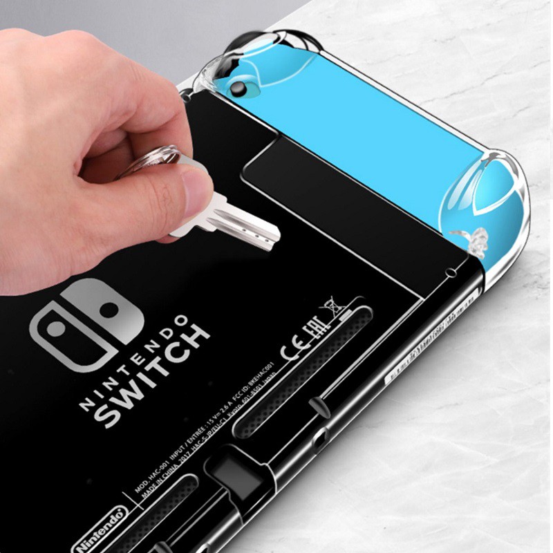 Vỏ bọc bảo vệ máy chơi game LAMMCOU thiết kế trong suốt cứng thích hợp cho Nintendo Switch