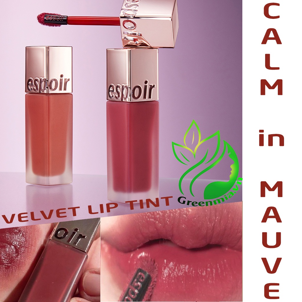 Son Tint ESPOIR CALM IN MAUVE Couture Velvet Lip Tint - Màu Hồng Đất