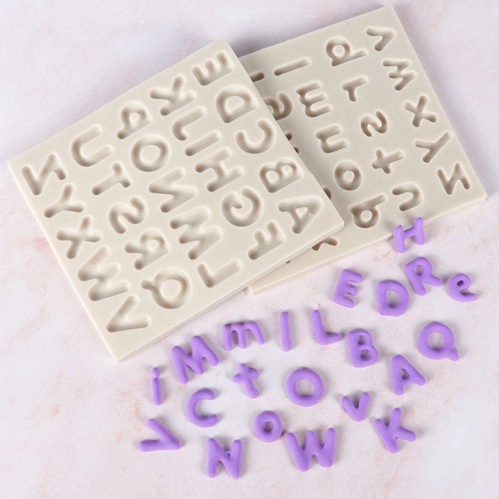 AUGUSTINA Khuôn Silicone Đúc Chữ Cái Làm Fondant / Sô Cô La