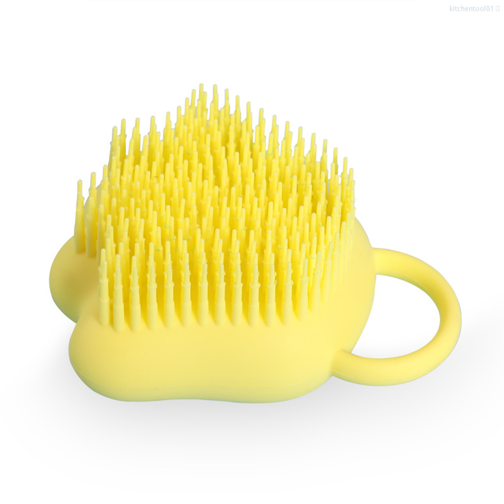(Hàng Mới Về) Bàn Chải Tắm Massage Da Đầu Bằng Silicon Màu Vàng Tiện Dụng Cho Nhà Bếp / Nhà Bếp Mã 01 | BigBuy360 - bigbuy360.vn