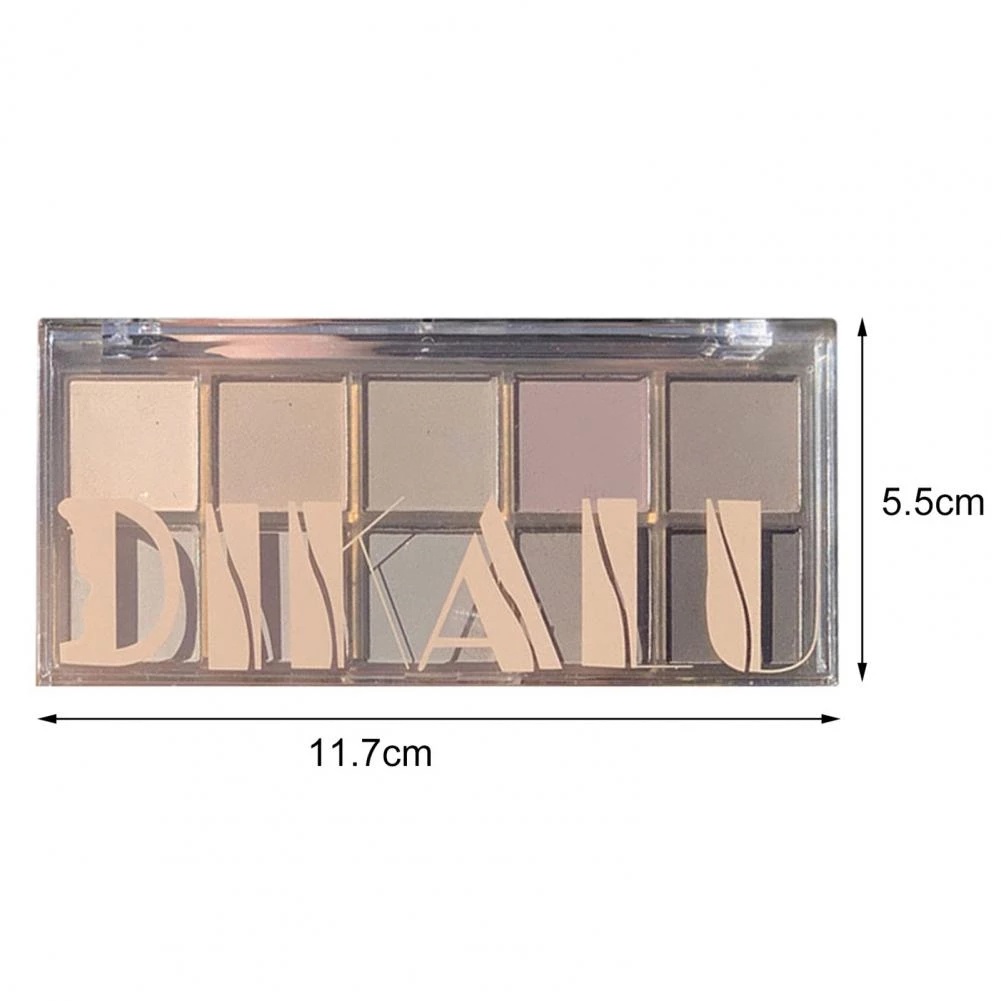 [Hàng mới về] Bảng phấn mắt 10 màu sắc lì và nhũ xinh xắn chống nước lâu trôi