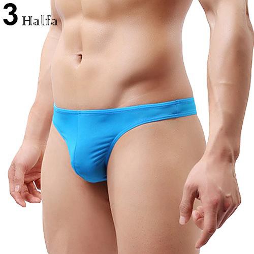 Quần lót nam dạng túi lồi màu trơn gợi cảm