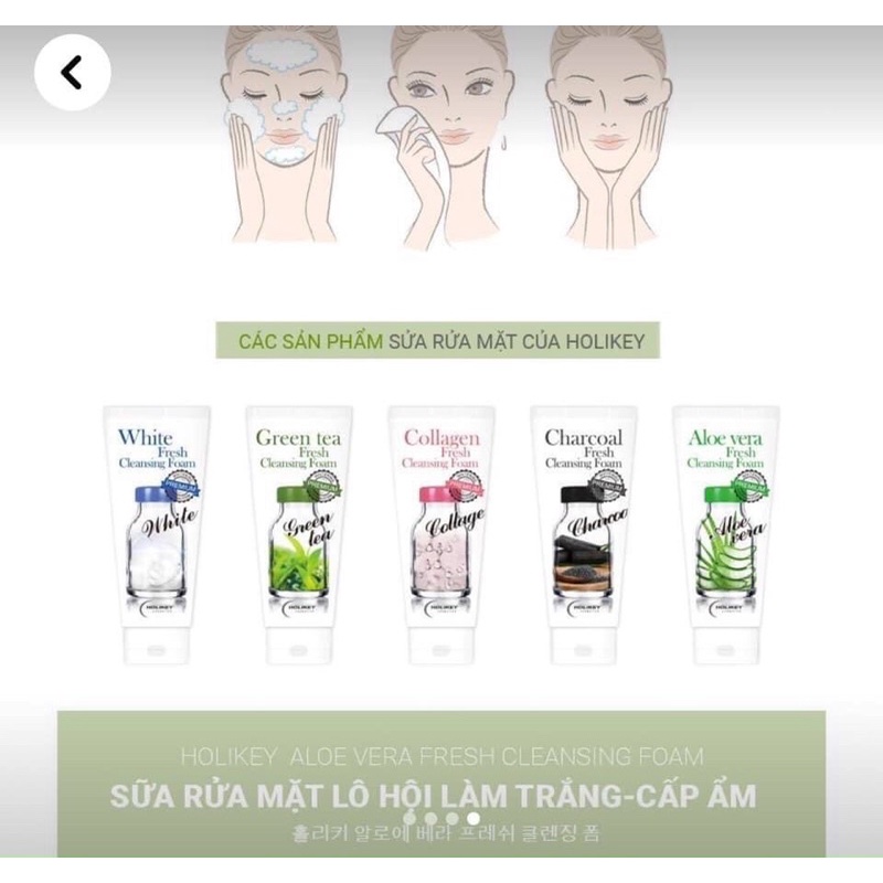 Sữa rửa mặt Holikey