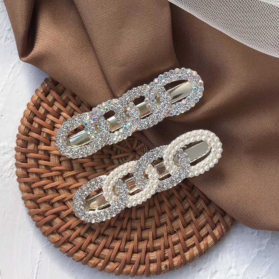 Kẹp tóc đính đá/ ngọc trai nhân tạo toàn diện phong cách Hàn Quốc cho nữ