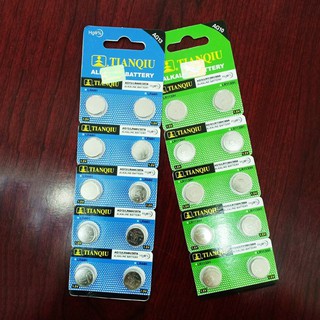 Vỉ Pin Hạt Nút 10 viên AG10