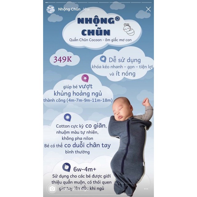 Nhộng Chũn/ Quấn Chũn Baby Swaddling Cho Bé Ngủ Ngon