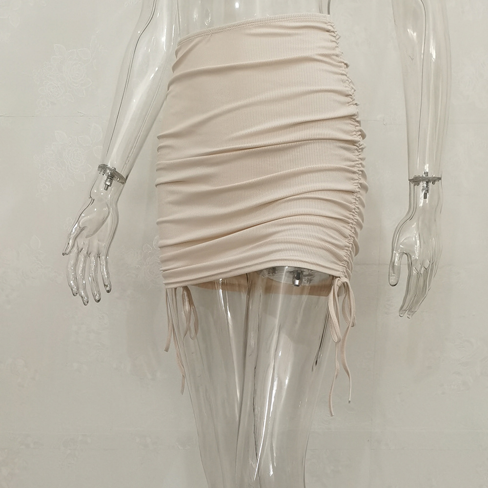 Chân Váy Mini Lưng Cao Phối Dây Rút Gợi Cảm Cho Nữ | BigBuy360 - bigbuy360.vn