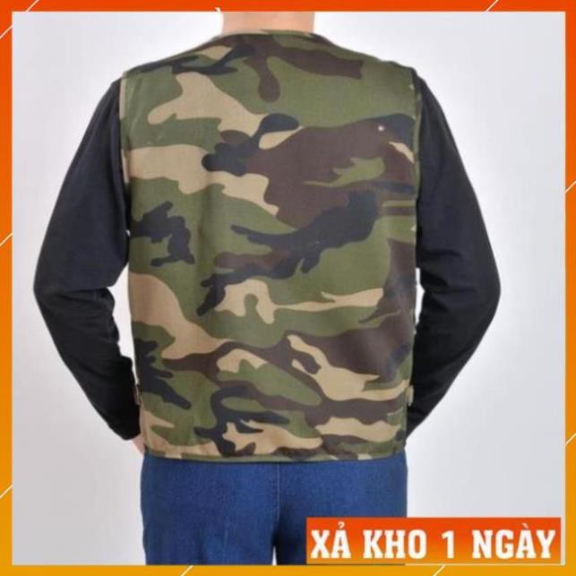 nam bigsize [FreeShip – Giảm 30k] Áo gile Nam - Áo ghi lê Lính Mỹ Vest Nam Nhiều Túi