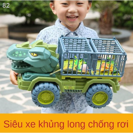 Xe tải/ xe kĩ thuật chở khủng long - Đồ chơi cho bé