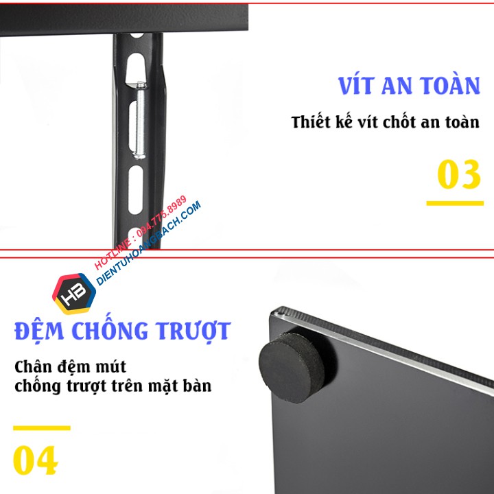 Chân Đế Tivi Đa Năng ErogTek E606 32 - 55 Inch - Lắp Đặt Mọi Tivi - Chân Màn Hình Tivi Mặt Kính Cường Lực [ Hơn DZ55 ]