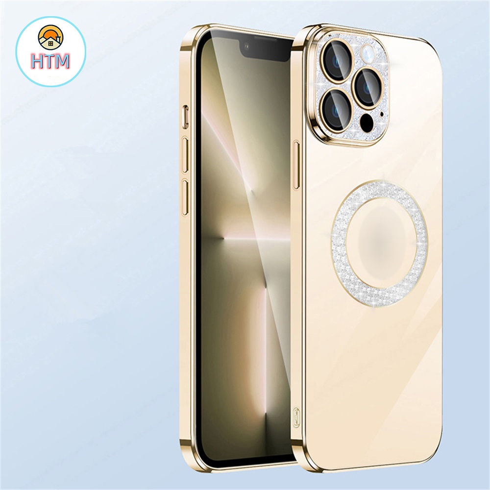 Ốp Điện Thoại Silicone Mềm Trong Suốt Kết Cấu Kim Cương Cho iphone 13 pro max iphone 11 13 12 pro max
