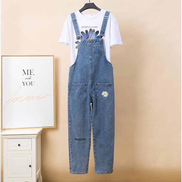 NEW Quần Yếm Jeans Phong Cách Ulzzang Hàn Quốc Cho Nữ