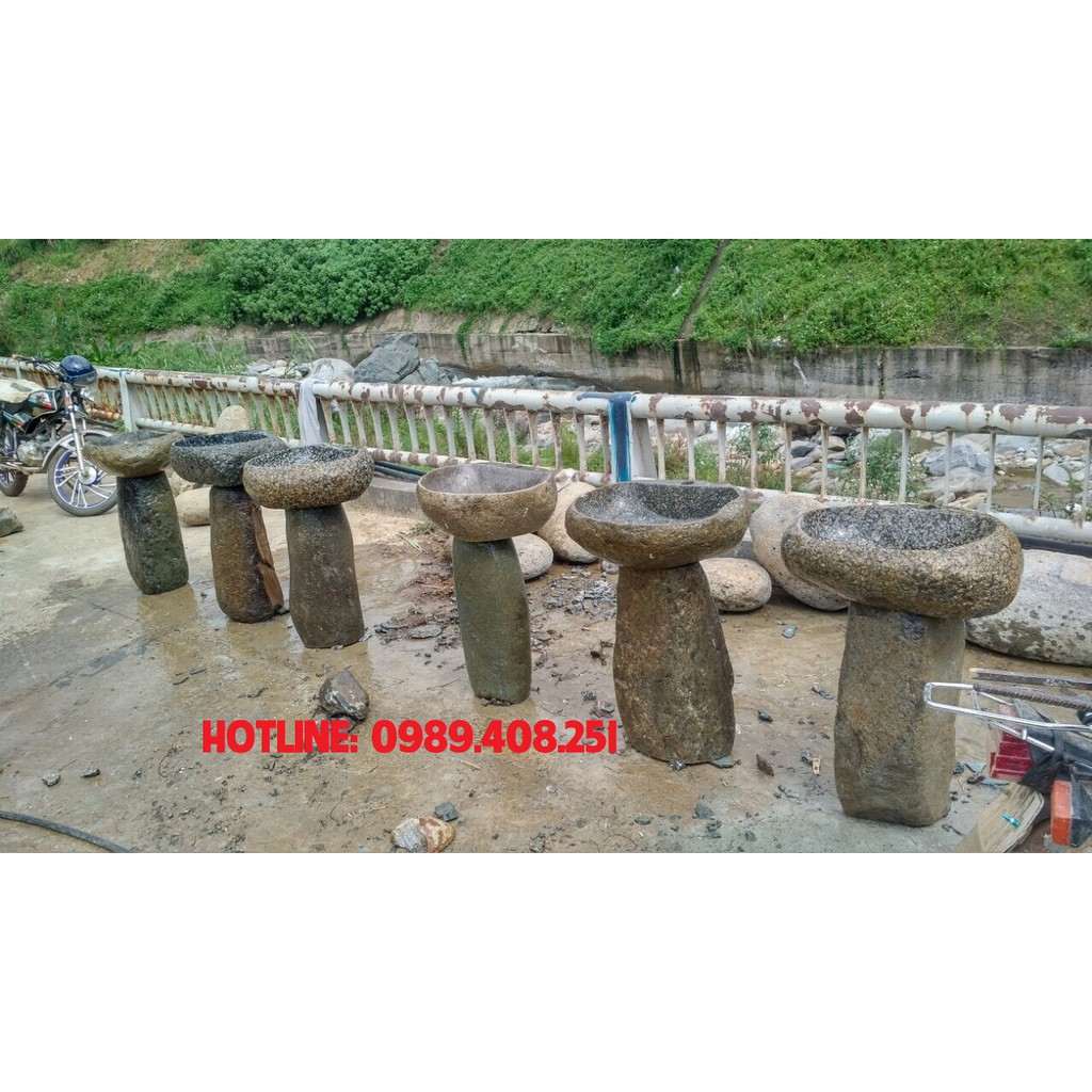 Chậu rửa mặt Lavabo đá granite tự nhiên - Phong cách - Sang Trọng | BigBuy360 - bigbuy360.vn