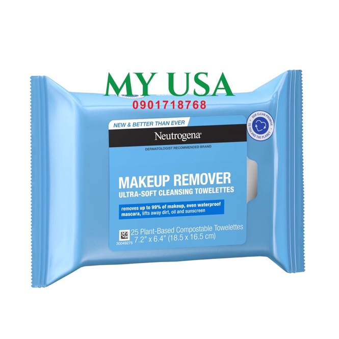 KHĂN GIẤY ƯỚT TẨY TRANG NEUTROGENA MAKEUP REMOVER MỸ