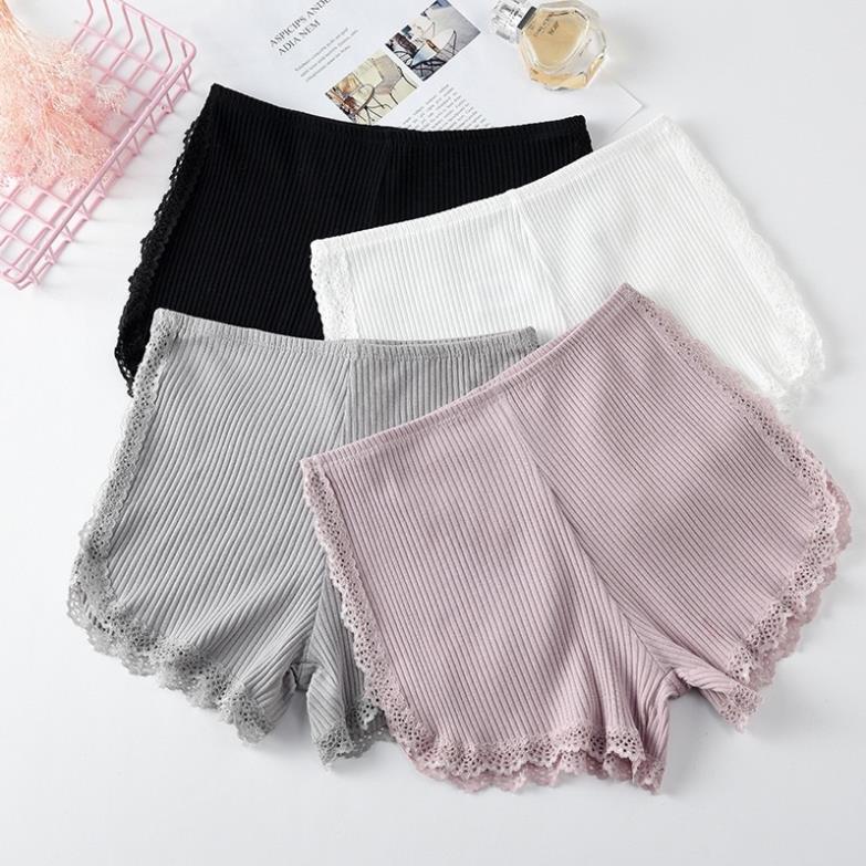 [Giá sỉ] Quần Đùi Viền Co Giãn 4 Chiều Ren Thun Tăm 023