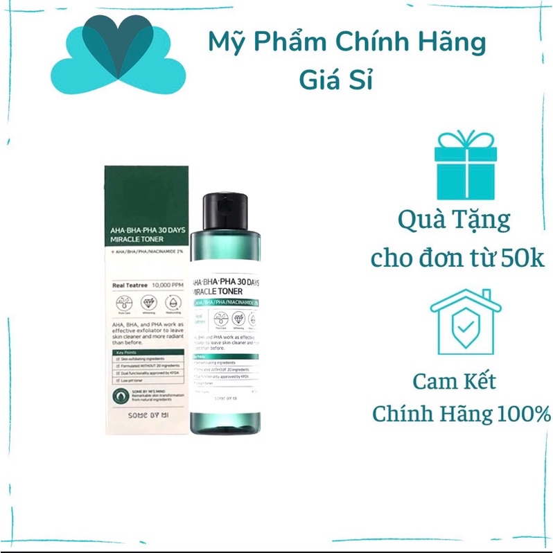 Nước hoa hồng cho da mụn Some By Mi AHA-BHA-PHA 30 Days Miracle_Toner - 150ml