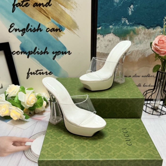 Dép Nữ Đế Cao Quai Trong Viền Màu - Cao Gót 13 Phân Đế To Đúp Kép Hàng Cao Cấp QP199