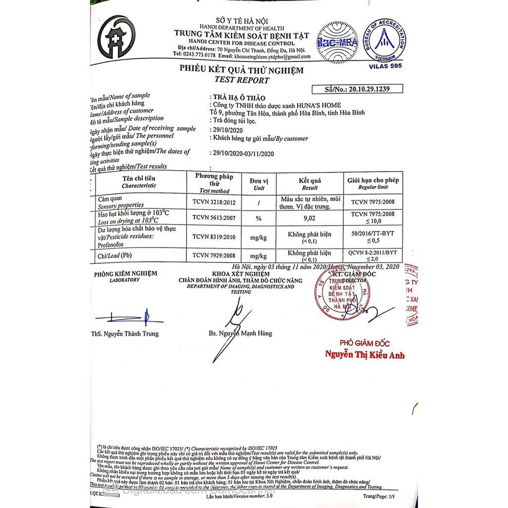 Trà Hạ Ô Thảo Huna's Home - trà thảo dược hỗ trợ ổn định huyết áp