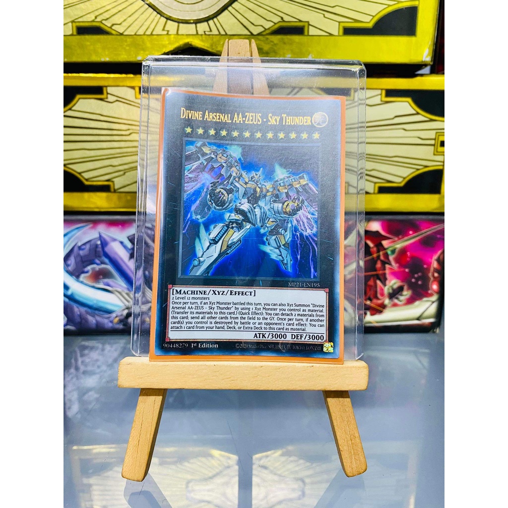 Lá bài thẻ bài Yugioh Divine Arsenal AA-ZEUS - Sky Thunder - Ultra Rare - Tặng bọc bài nhựa bảo quản