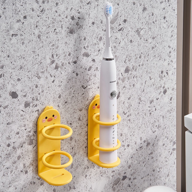 Giá Đỡ Bàn Chải Đánh Răng Điện Gắn Tường Không Cần Keo Dán Kiểu Dáng Đơn Giản Dễ Thương