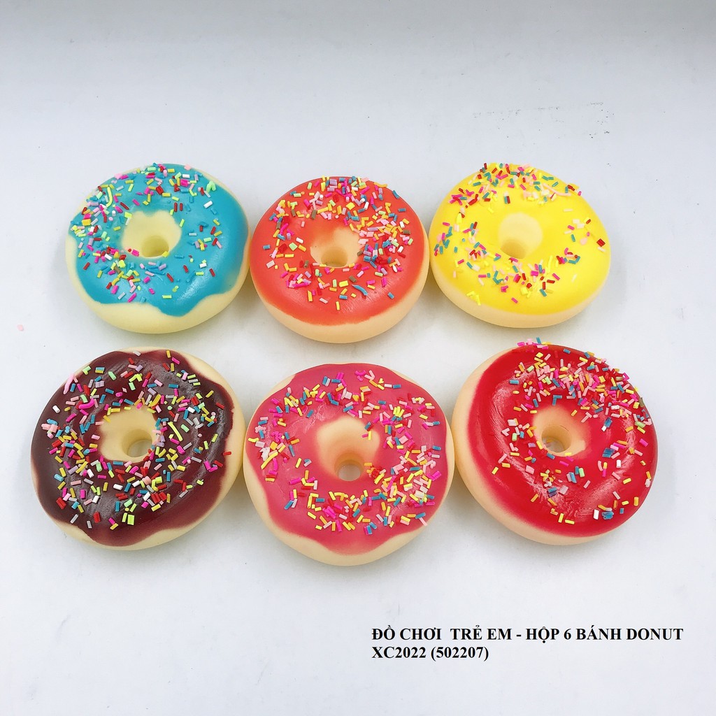 ĐỒ CHƠI  TRẺ EM - HỘP 6 BÁNH DONUT XC2022