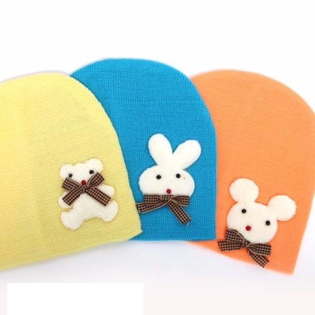 Combo 03 Nón Len Mềm giữ ấm Cho Bé 0 - 12 tháng tuổi