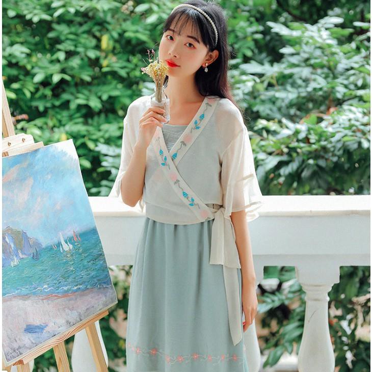 Kimono dáng ngắn Áo khoác nhẹ mùa hè mùa thu CDG03