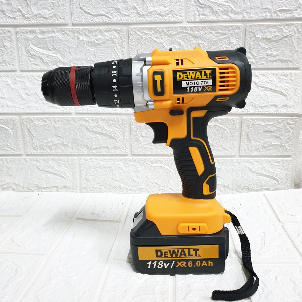 [CHÍNH HÃNG] Máy khoan Dewalt 118V Tặng kèm 2 PIN VÀ BỘ PHỤ KIỆN CAO CẤP Khuyến Mãi