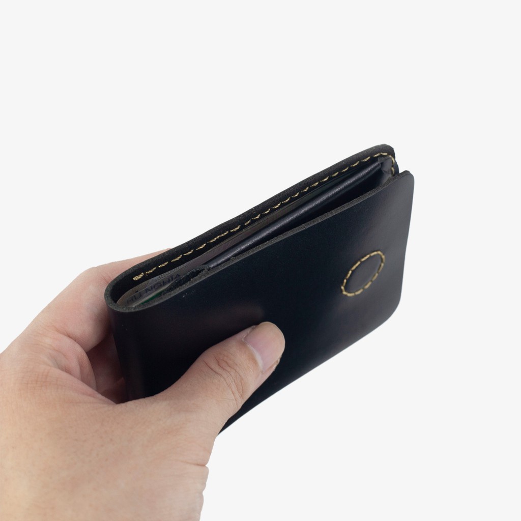 Ví đựng thẻ ví sen 3-da bò Pullup V122-Da thật-BH 12 tháng-Full hộp