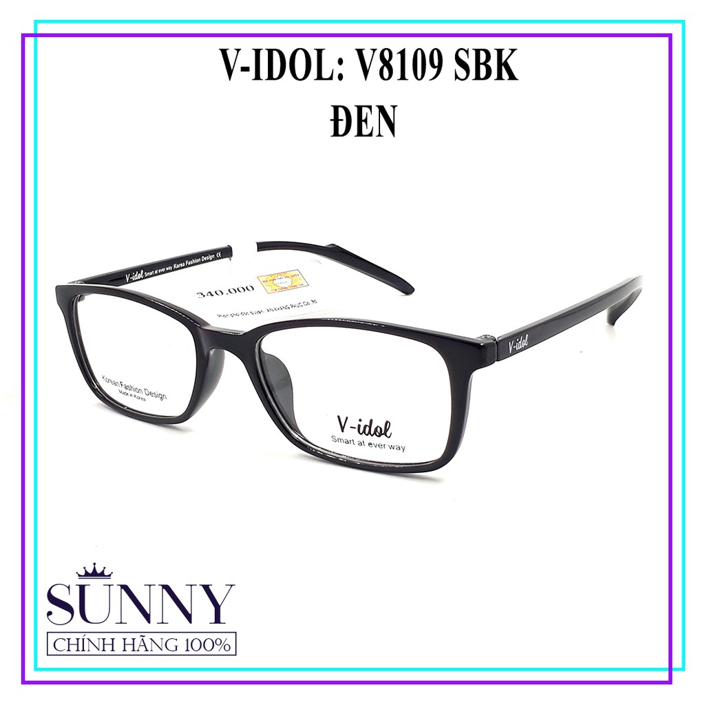 V8109 gọng kính V-idol chính hãng, thiết kế dễ đeo bảo vệ mắt